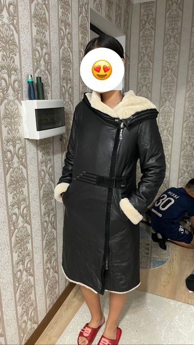 Продам дубленку, кожаная, натуральный мех