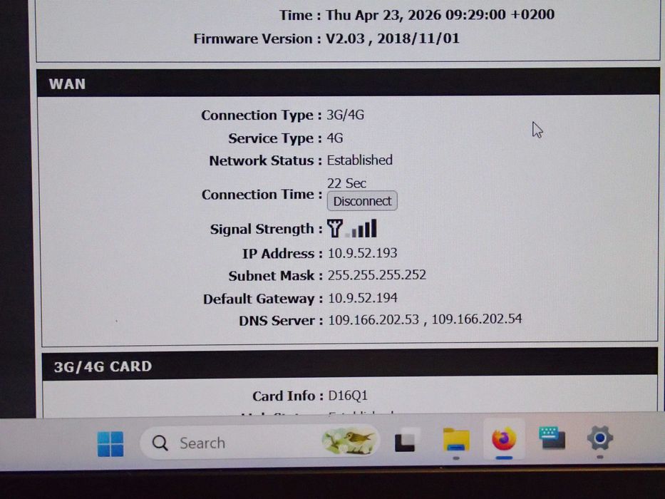Router 4G LTE cu sim : D-LINK DWR 921 B. liber in orice retea