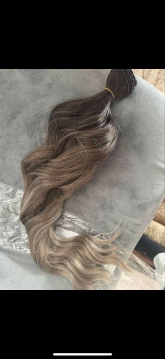 Extensii par lungi balayaj ombre plata cont doar