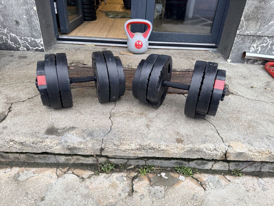 Gantere reglabile noi Germany greutate set 50 kg. 25 kg+25 kg. 450 lei