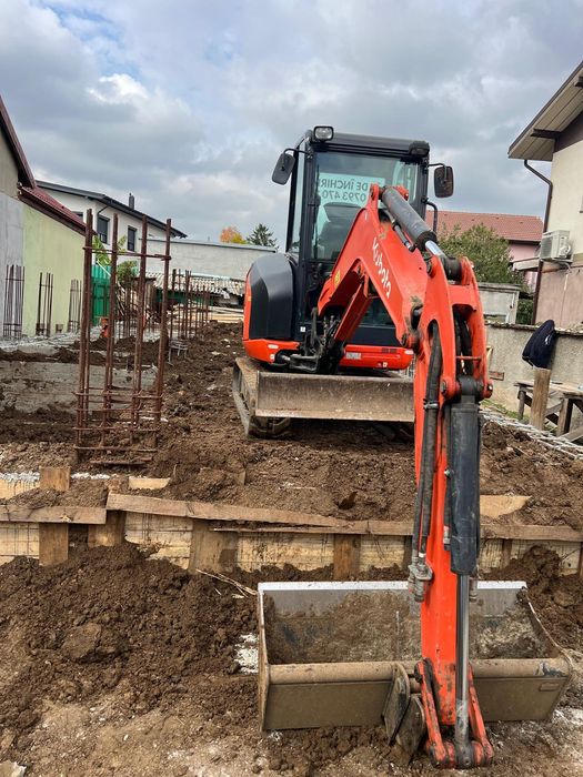 Miniexcavator și basculanta - fundații, săpături, fose, demolari
