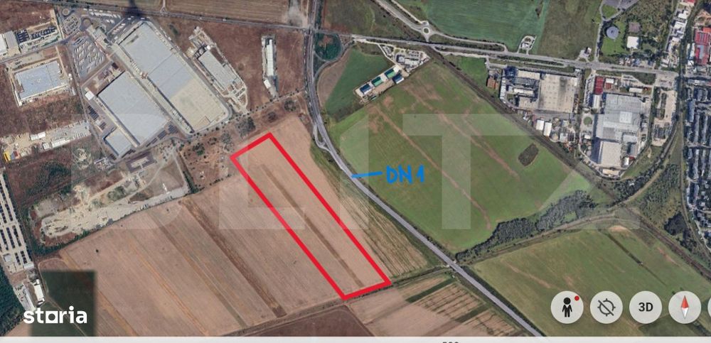 Teren 10.000 mp, langa nod rutier + zona logistica, zona Exterior Vest