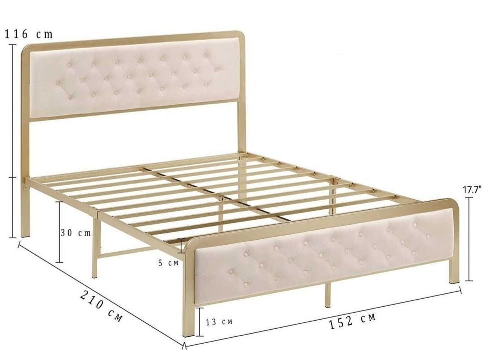 Двуспальная кровать Loft krovat темир крават metal kalavat Лофт