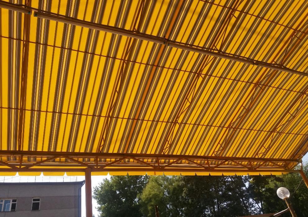 Банер, тенты баннер установка навес биседка забор