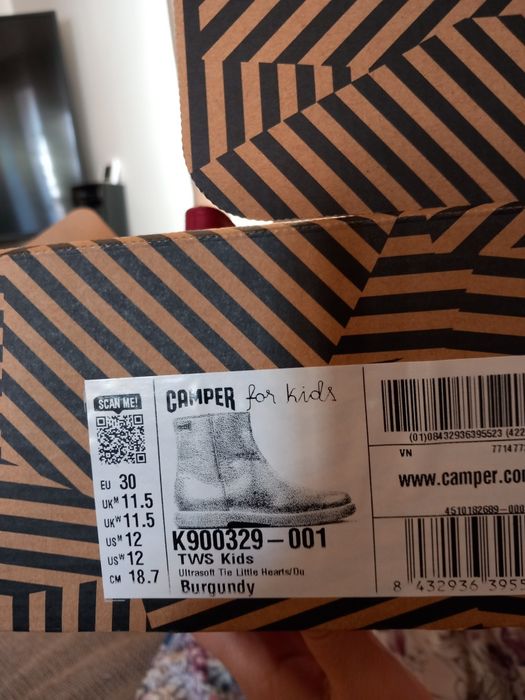 Детски кожени обувки Кемпер