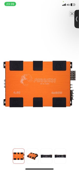 Продам усилител 4 канальный новый