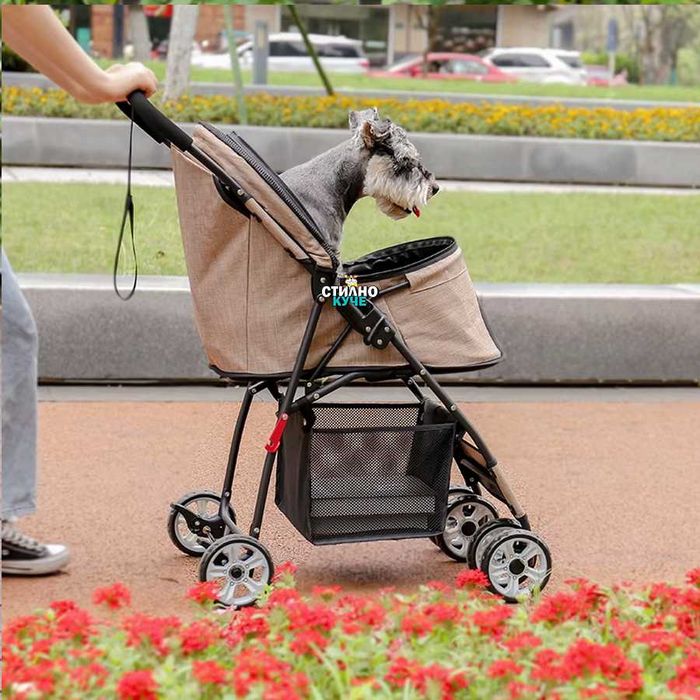 Количка за домашен любимец Транспортна количка за куче или коте