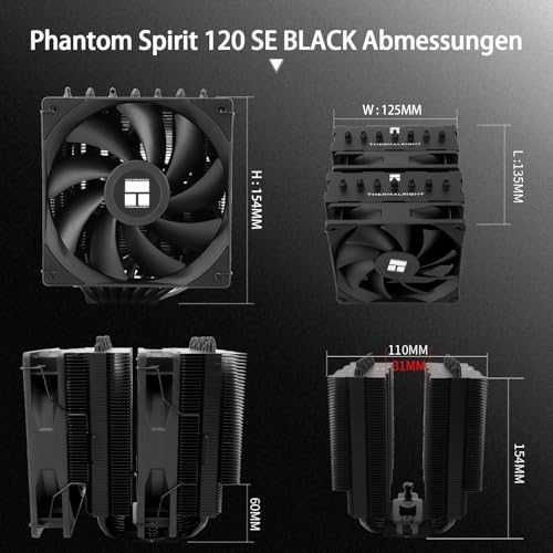 Thermalright Phantom Spirit 120 SE Black CPU охладител