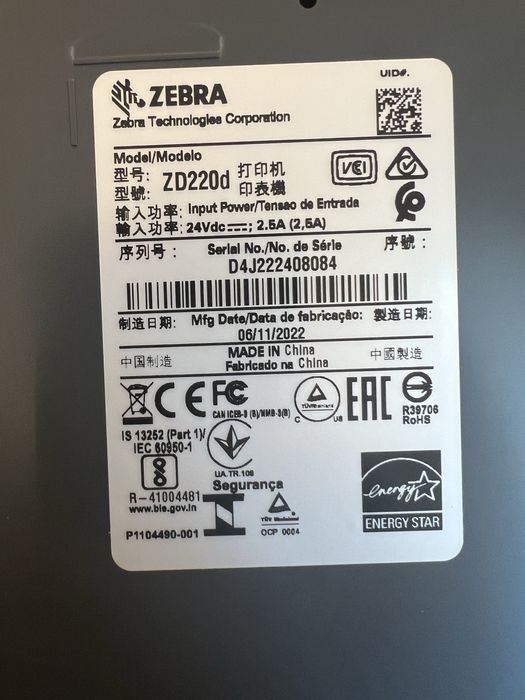 Imprimanta zebra ZD220d
