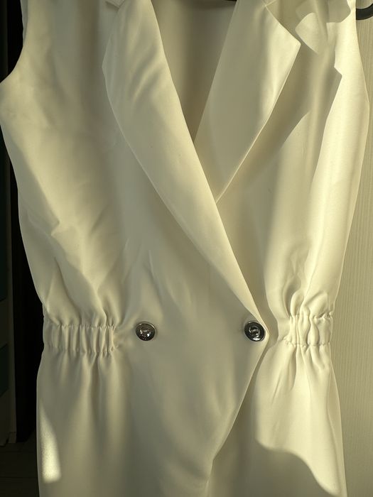 Salopeta Poema alba eleganta marimea 36