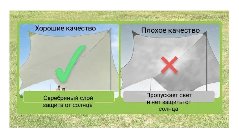 Тент туристический бежевый