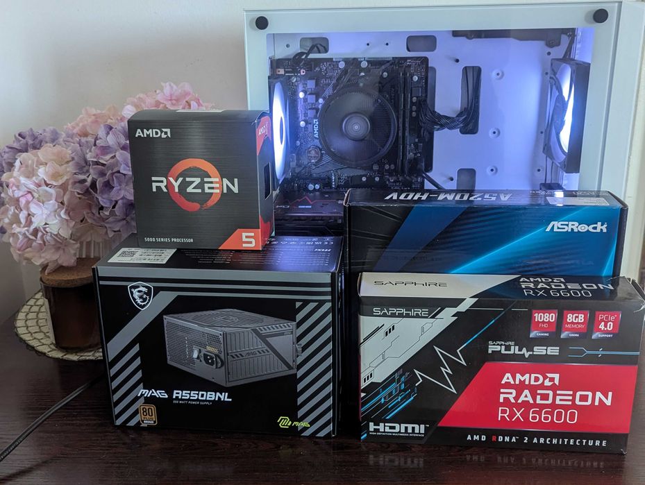 Геймърски компютър RX 6600 Ryzen 3600