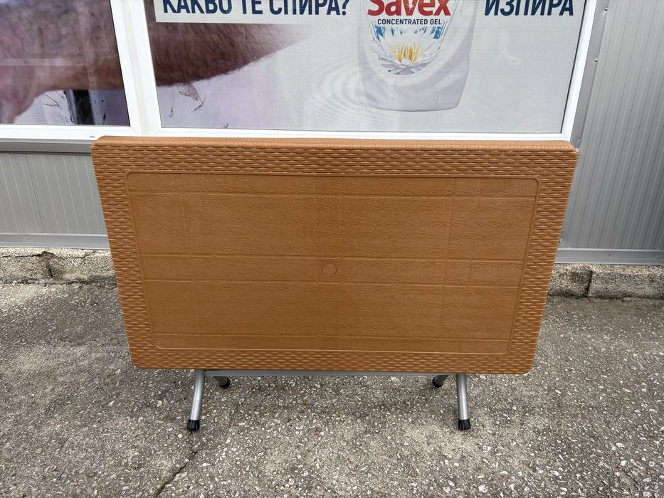 Пластмасови градински маси ратан 120х70см