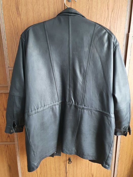 Haina piele XXL, pentru barbati