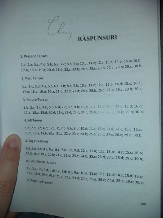 Carte teste engleză