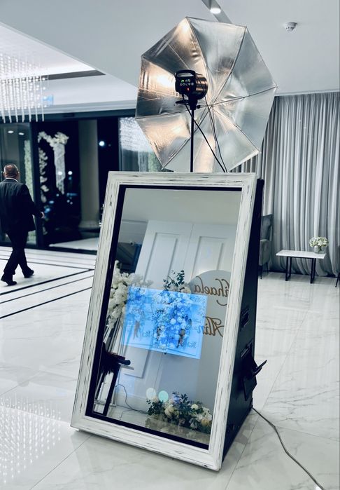 Spot luminos dansul mirilor/ Baloane fum/Oglinda foto/ Fum greu