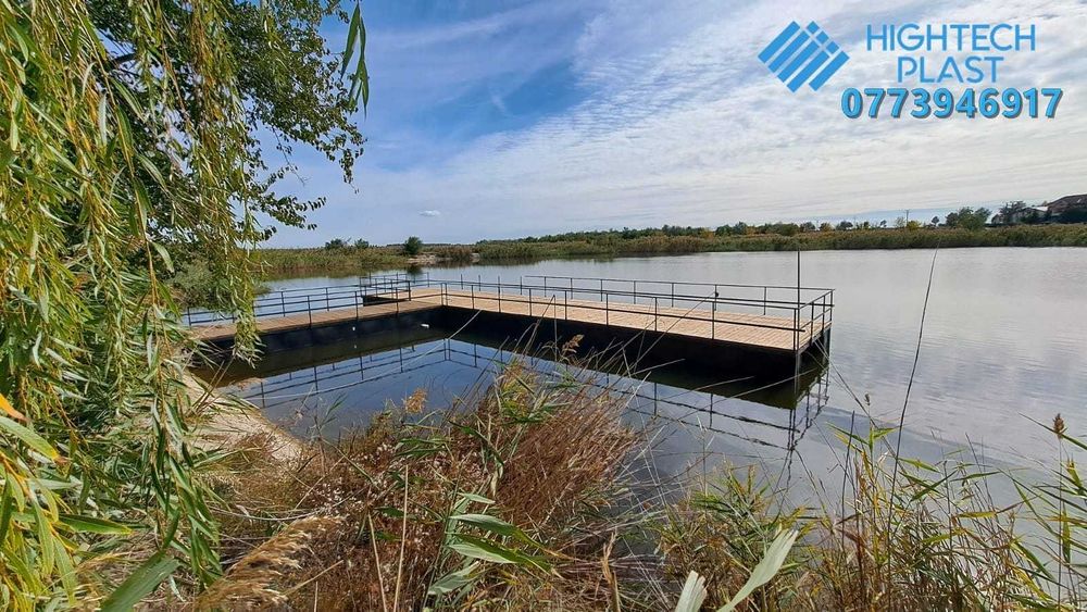 Pontoane plutitoare pescuit barca lac