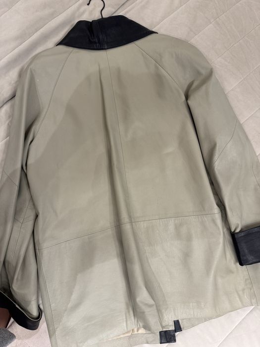 Дълго кожено яке Dolce&Gabbana, 42 размер