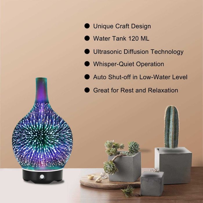 Ултразвуков дифузер за етерични масла, овлажнител  Widewise