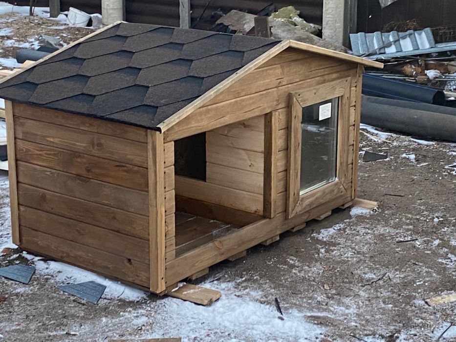 Будка для собаки с окном