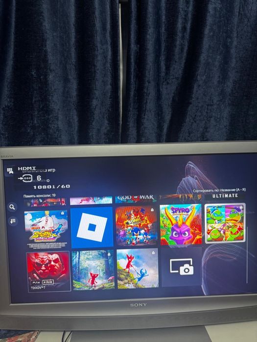 Ps5 slim на 1tb памяти 18 игр два джостика