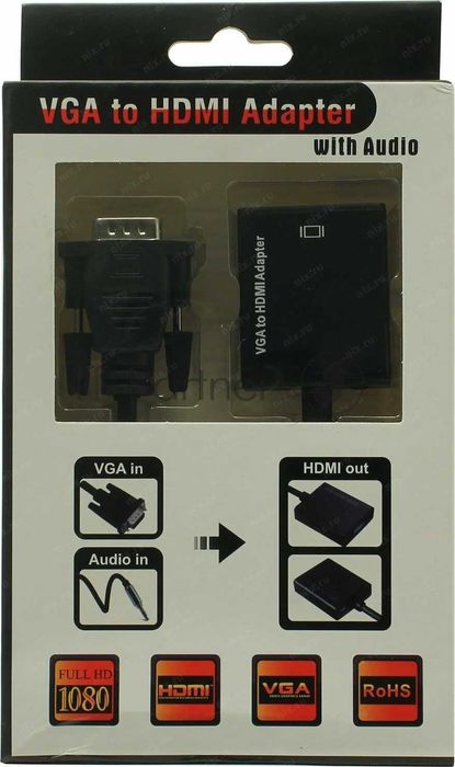 VGA To HDMI Adapter, Концентратор, USB 3.0 HUB, Мышь Fire Cam EM099