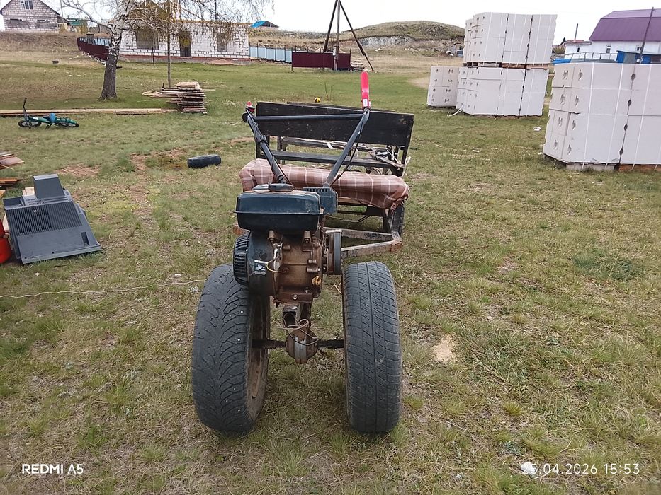 Колдан жасалған мототележка