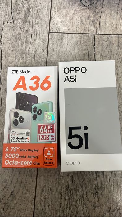 А36 и Оппо А5i (смартфоны новые)