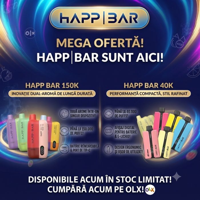 Happ bar 40k 150k vape