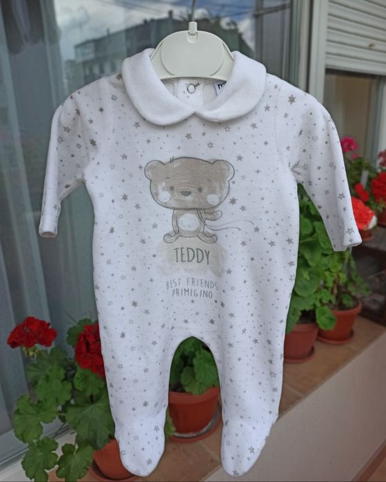 Лот MAYORAL, ZARA, PRIMIGINO, H&M плюшени ромпъри, размер 0-3 месеца