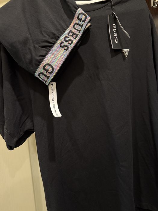 Черна памучна пижама