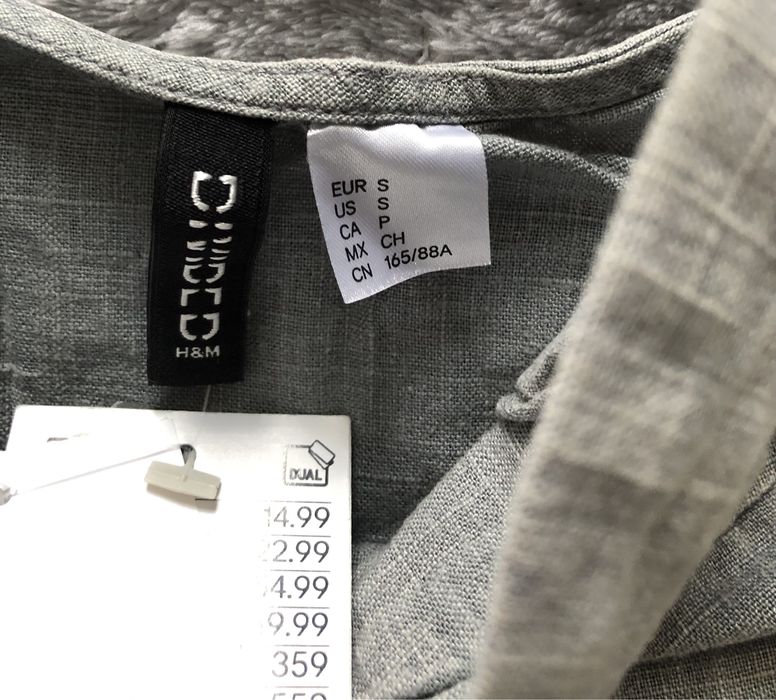 Льняной топ h&m
