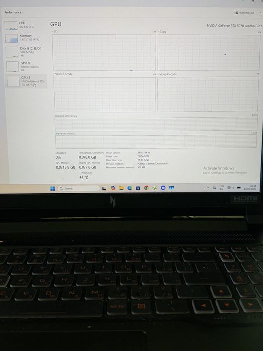 Геймърски лаптоп Acer