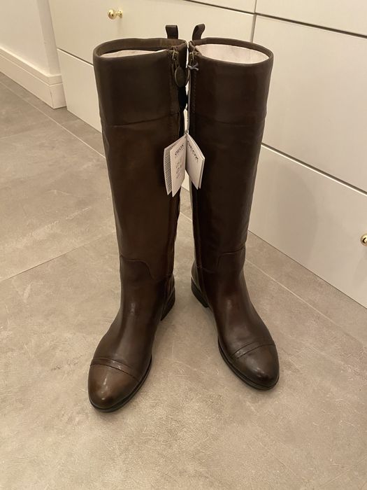 Cizme dama piele naturala Geox Respira 35 NOU