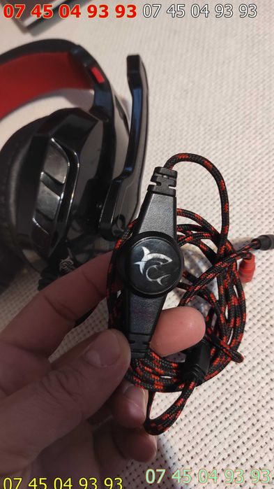casti profesionale white shark cu microfon perfect functionale