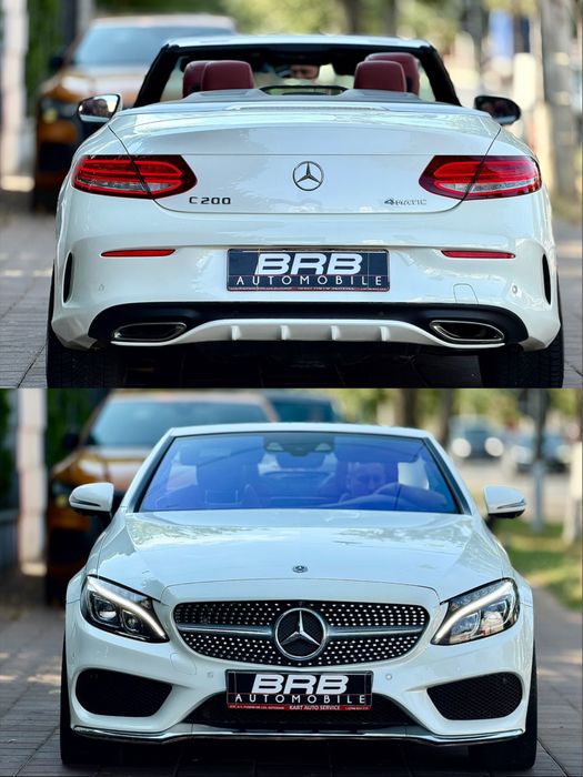 • Mercedes C Classe 2018 •  C200 4 Matic CABRIO / Extra full / Burmester / Soft Top Visiniu • Parc Auto / Rate / Garantie •