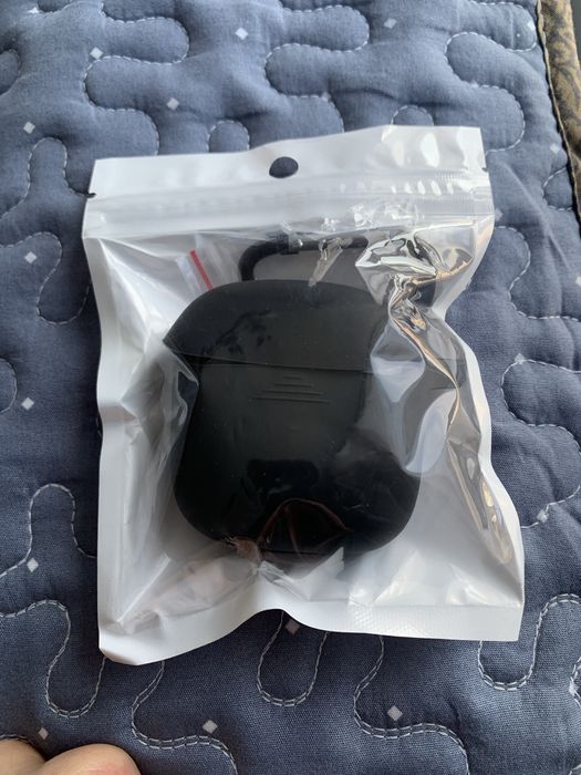 Husă neagră silicon / cauciuc căști bluetooth