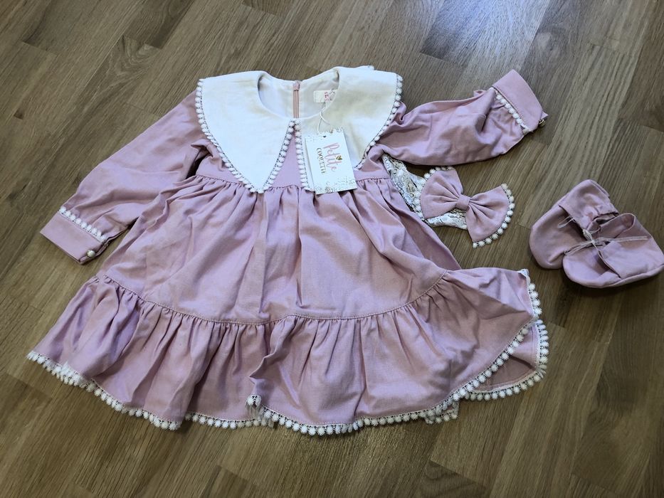 Rochita bebe fetita 92 cm cu eticheta