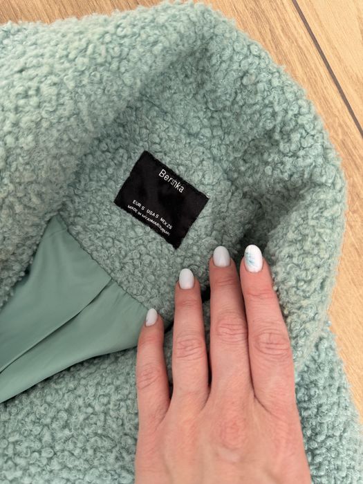 Palton verde menta Bershka - 36 S