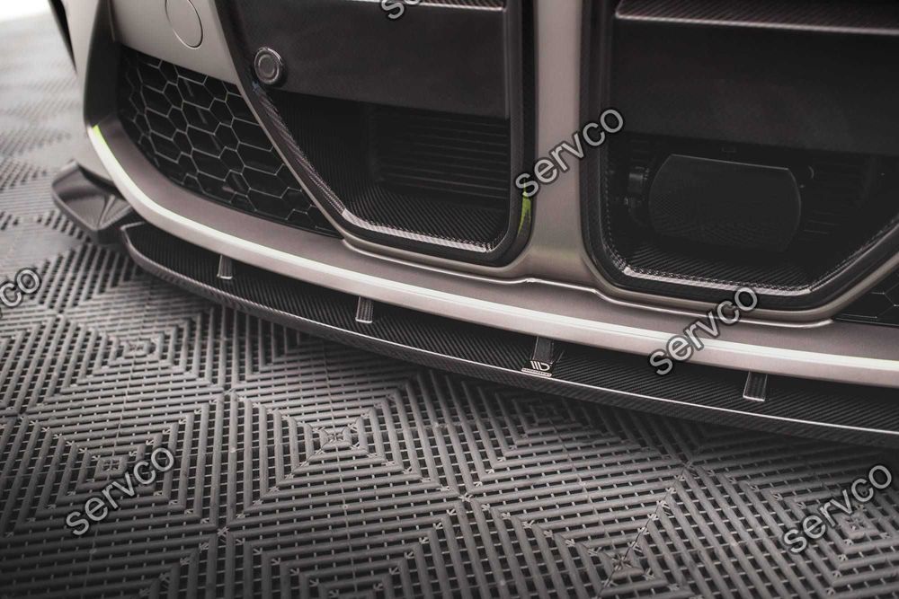 Prelungire bara fata Bmw Seria M4 G82 2021- v5 - Maxton Design Carbon