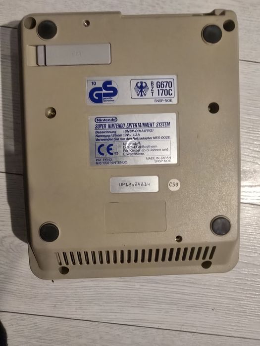Consola Super Nintendo netestata