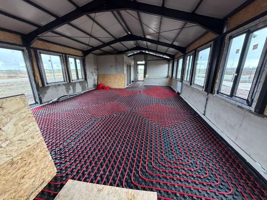 Sape mecanizate pentru încălzirea pardoseală materiale și manopera