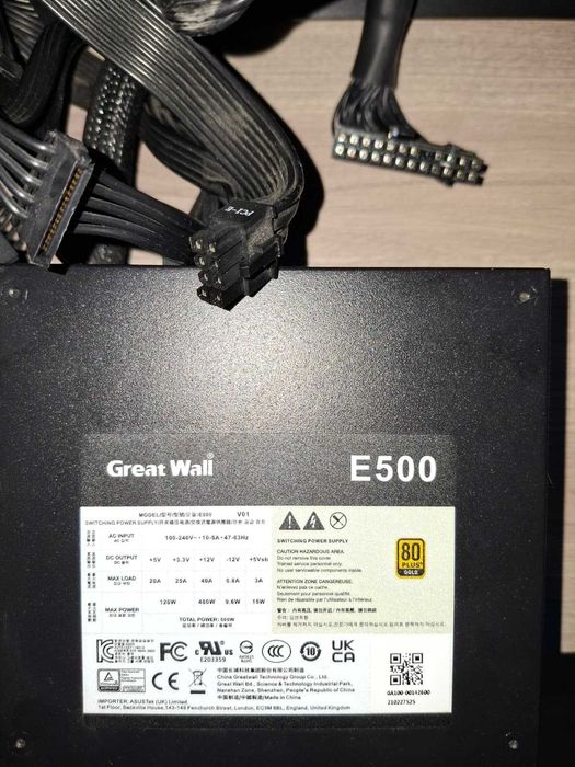 Sursa PC Semi-Modulara Great Wall 500W, 80+ GOLD.