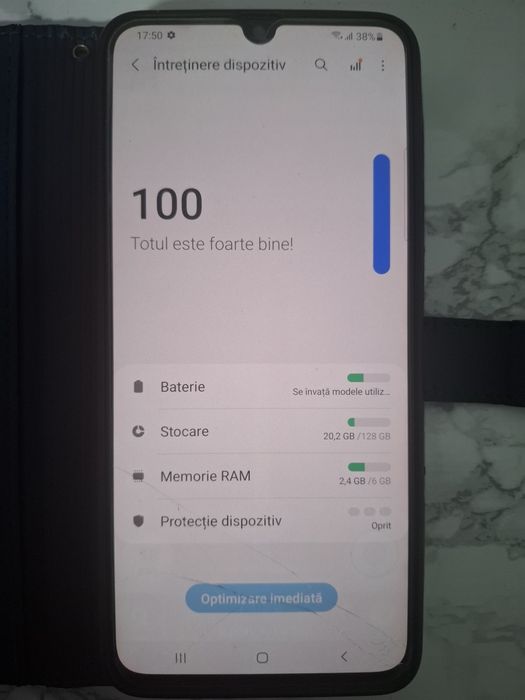 Samsung a70 display fisurat
