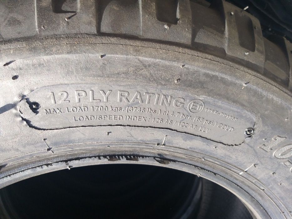 Cauciucuri noi 10.0/75-15.3 MRL cu 12 pliuri anvelope remorca presa 15