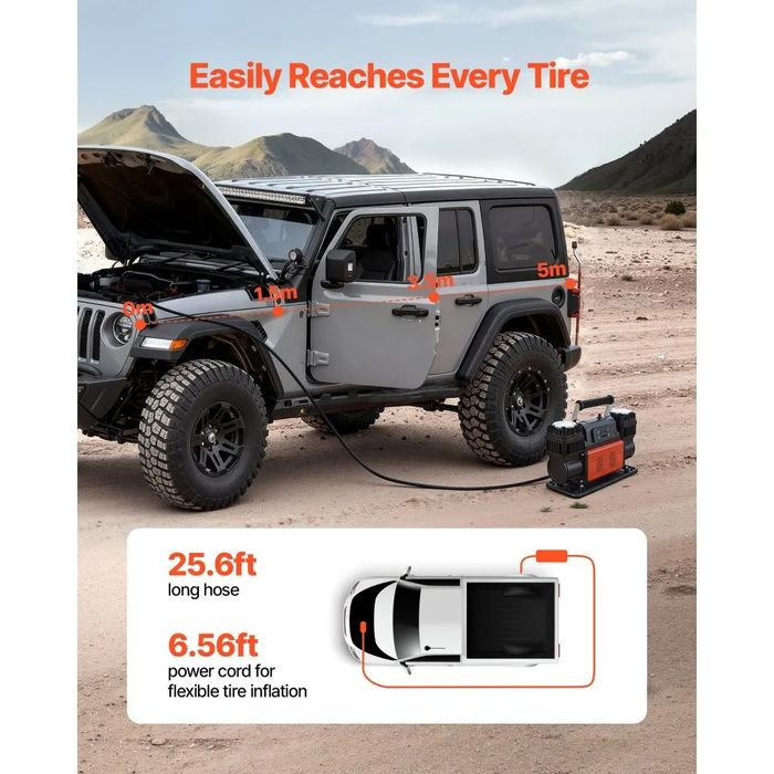 Compresor auto Off road 4x4 300L