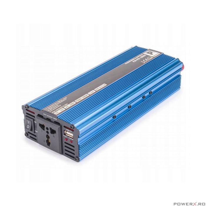 Convertor de tensiune auto, invertor tensiune 12V 230V 1800 W,