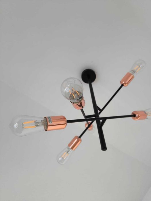 Candelabru Klausen, STRAIGHT 6, Cupru/Negru