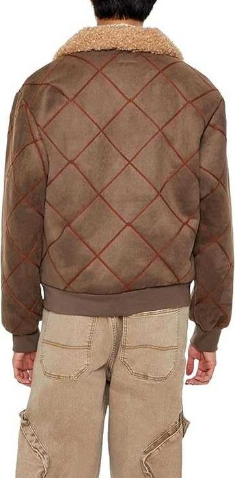 Зимняя утепленная мехом куртка. Мужская