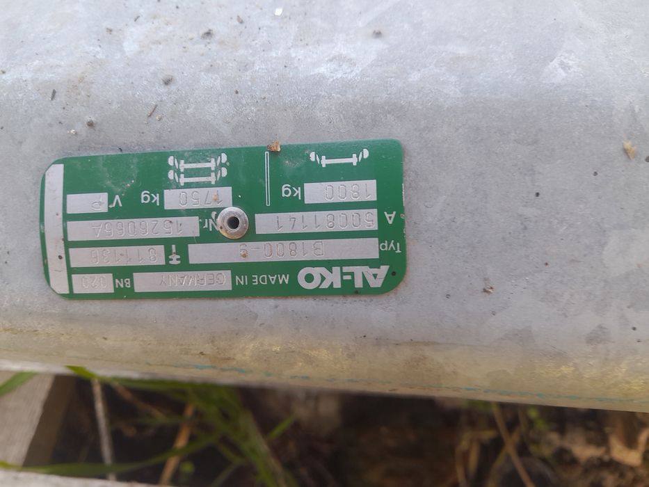 Axe punti remorca 1350kg 1500kg 1800kg